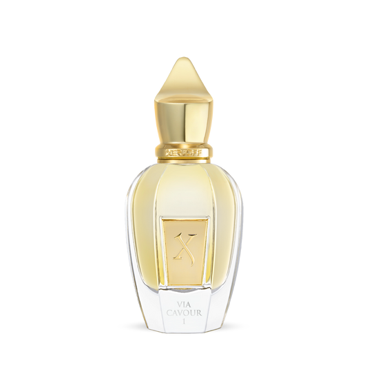 Opening to top notes with quince and white peach, this delicate perfume is followed by hints of Moroccan rose, dark chocolate, red berries and patchouli at the heart. At the base, oud, caramel, amber, Madagascar vanilla and musk warm up the senses.    Notes: Quince, White Peach, Absolute Rose From Morocco, Dark Chocolate, Caramel, Vanilla From Madagascar Xerjoff in Miami Via Cavour at Osme Perfumery